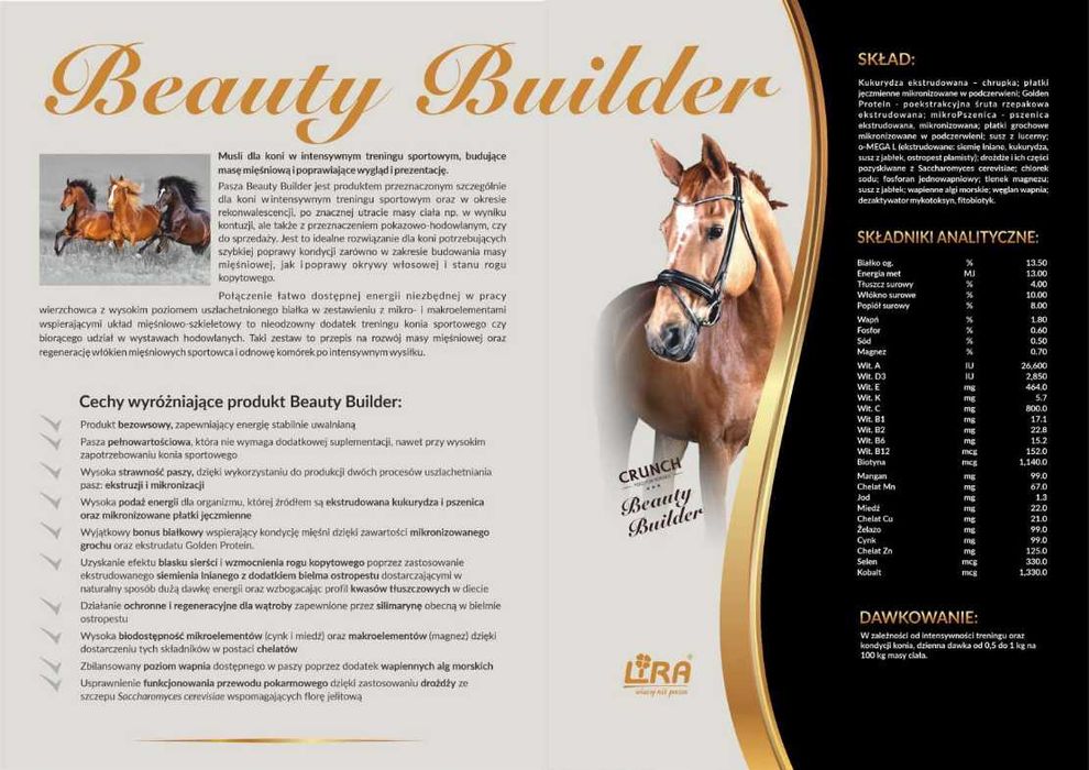 Pasza dla koni – Chrupka BEAUTY BUILDER NOWOŚĆ 20kg