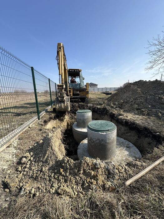 Септик під ключ, копка каналізацій комуникации, вигрибние ями под ключ