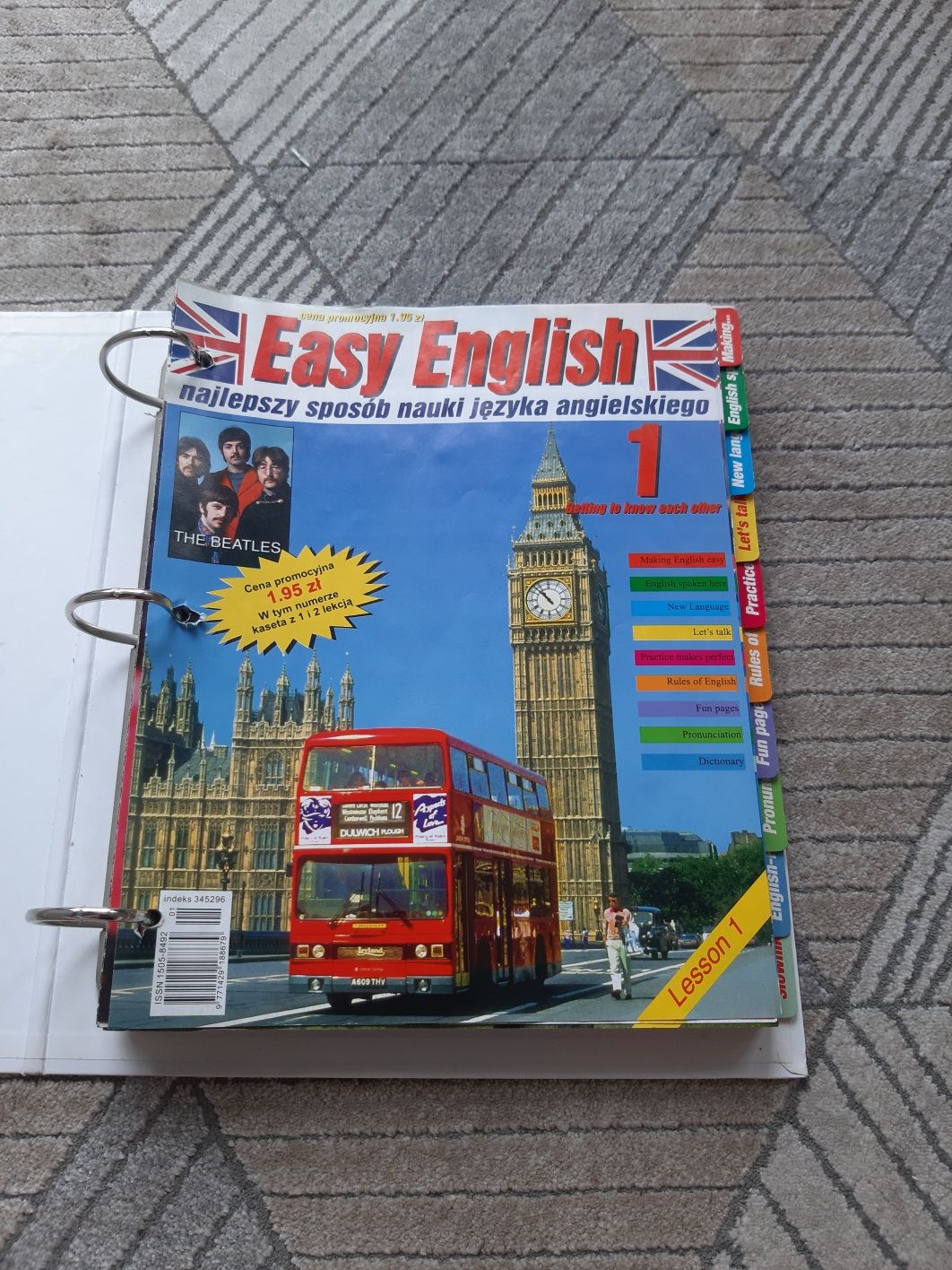 Segregator z magazynami do nauki angielskiego Easy English