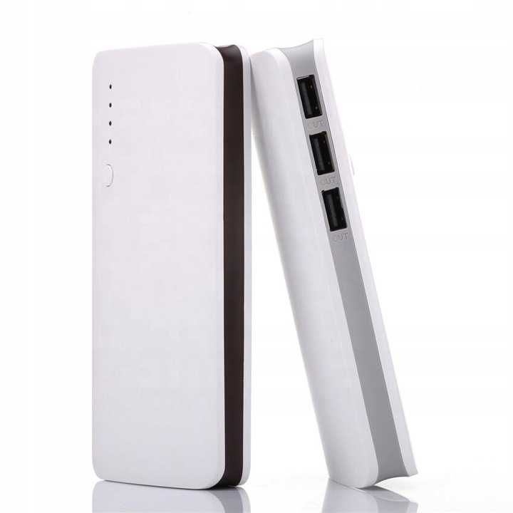 Mega Powerbank 20000 Mah +kabel 3x Usb Latarka Extra Pojemny Premium
