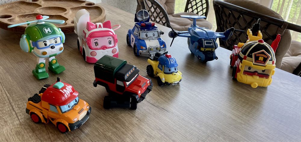 Робокары полли и другие Silverlit трансформеры дорога трек