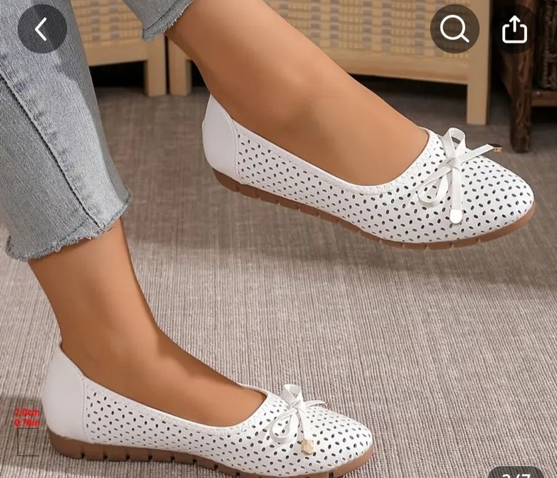 Білі балетки 37розмір