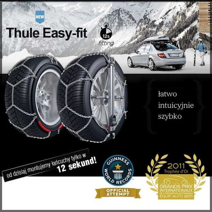 Łańcuchy na koła THULE - KÖNIG Easy-Fit CU-9. Nowe.