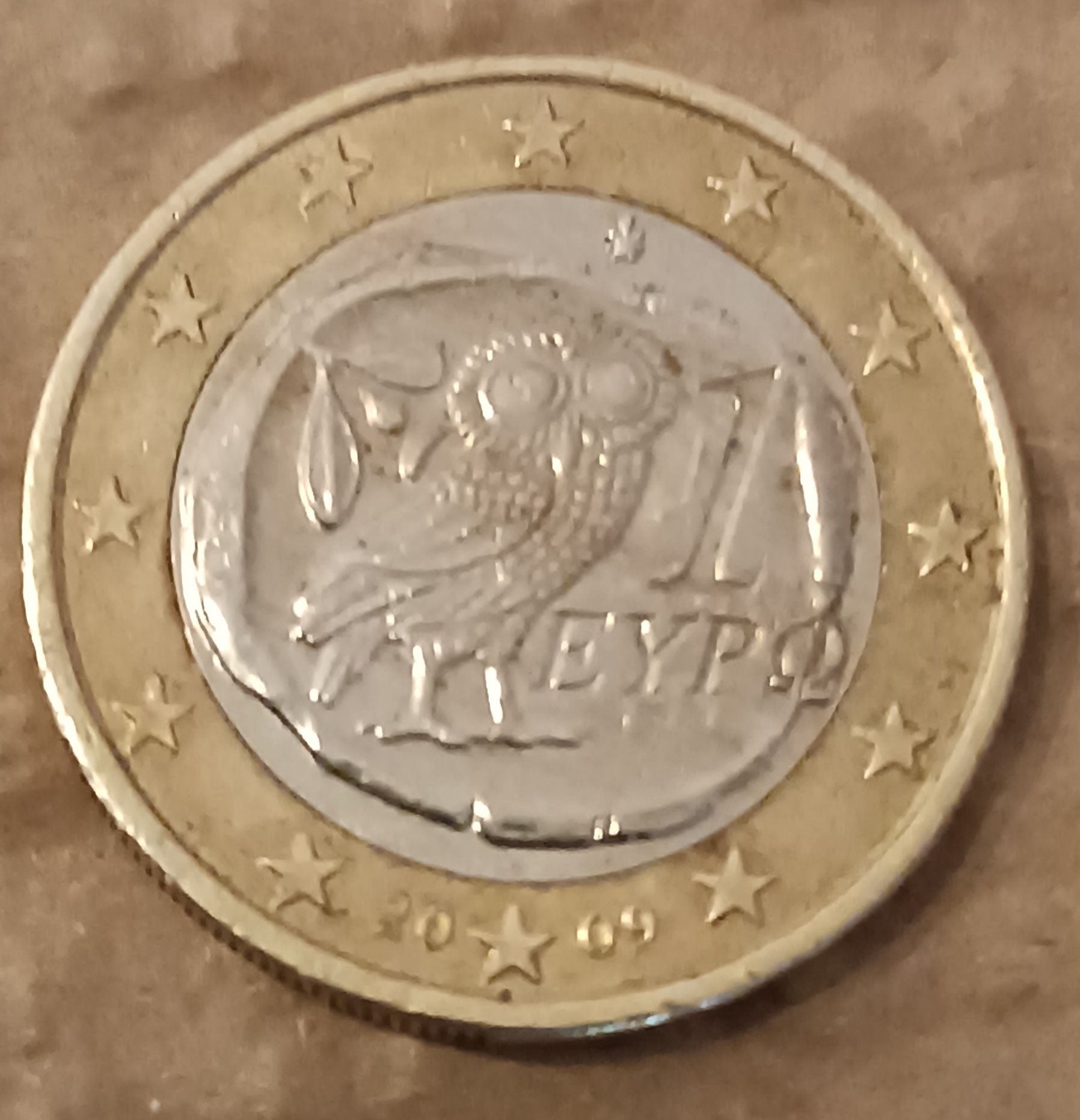 Um euro Grécia  2009