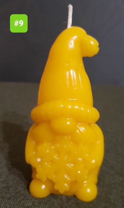 Свічка декоративна з бджолиного воску #9