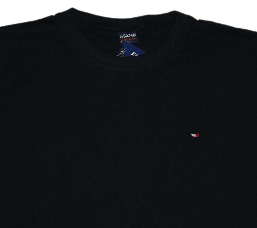 Koszulka męska T-SHIRT duża turecka 4XL szerokość 130 cm GRANATOWA