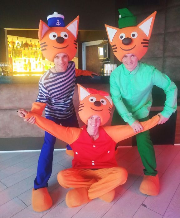 Три кота, аниматоры Одесса, детский праздник