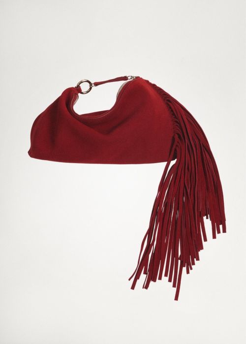 Сумка від Mango з натурального замшу