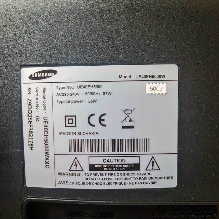 TV LED Samsung 40” UE40EH5000 (Full HD, 2x HDMI, USB Movie) – com base