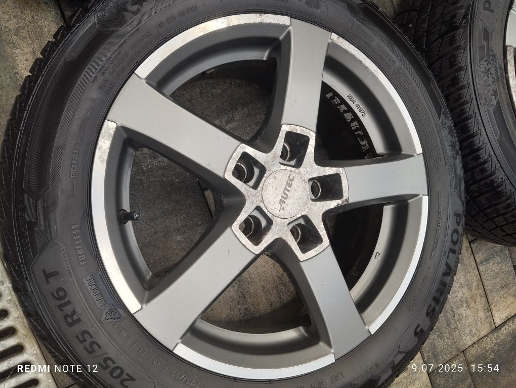 Alu felgi 5x114.3 Toyota Auris Renault Hyundai Kia 205/55/16