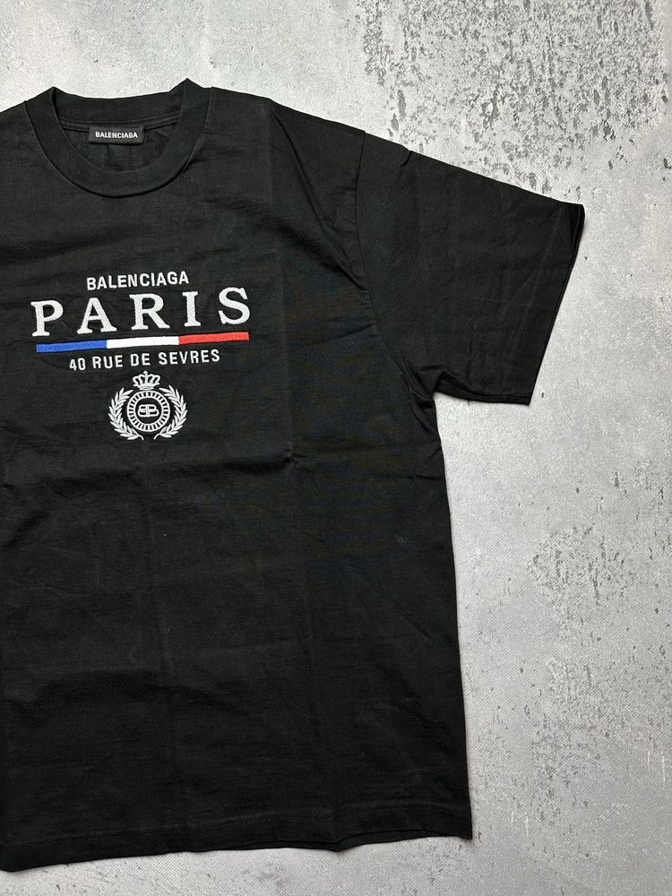Koszulka Balenciaga T-Shirt Paris 40 Rue De Sevres Logo