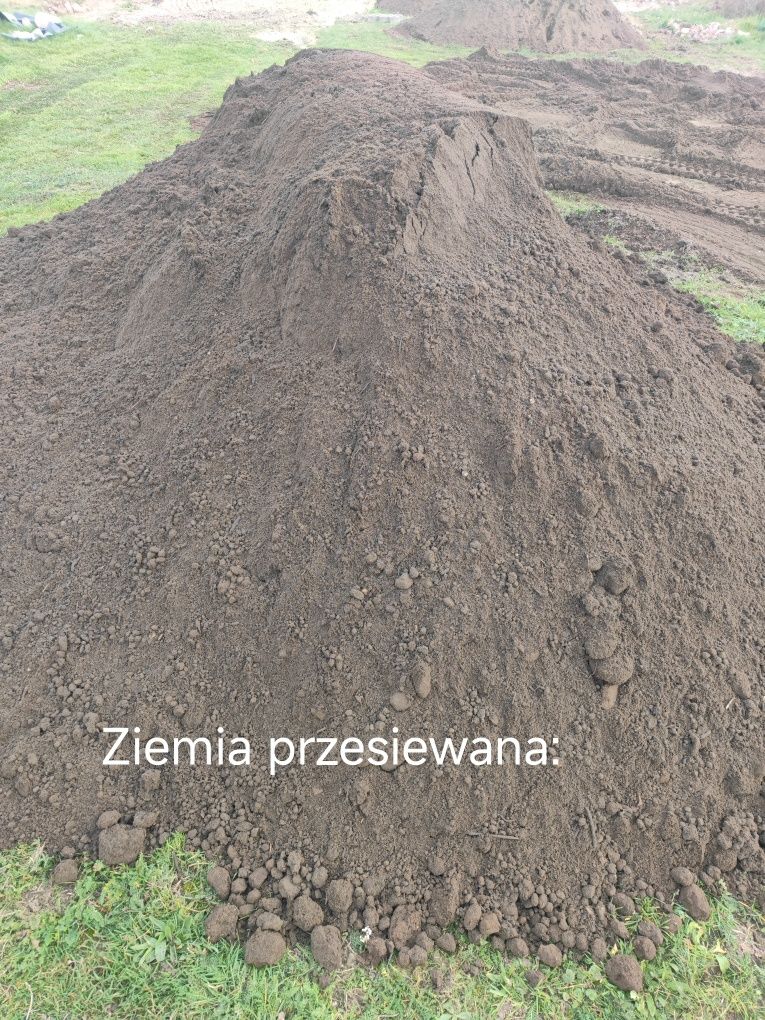 Usługi transportowe piasek ziemia humus żwir kruszywa gruz koparki