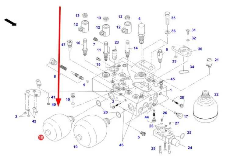Hydroakumulator Przedniej Osi  ( 50 BAR )  0,75L