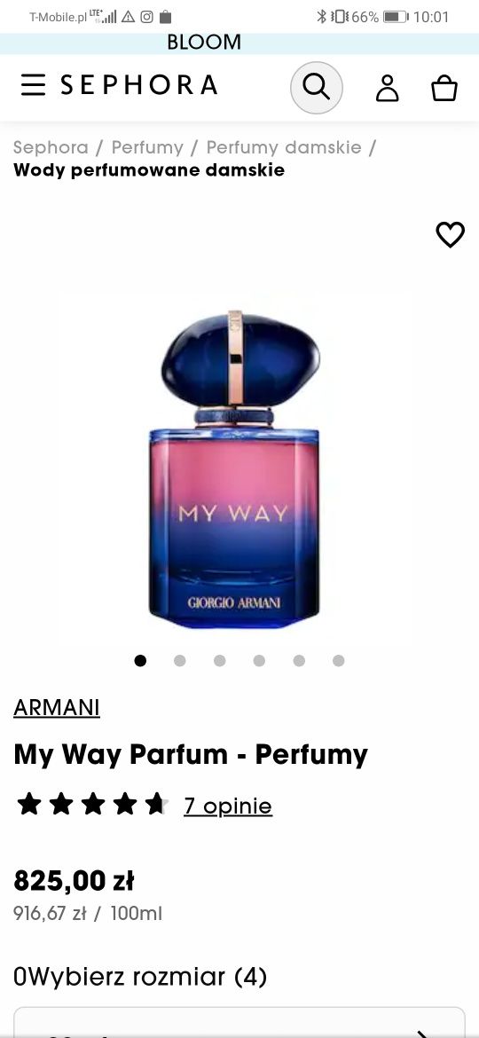 Giorgio Armani My Way Parfum 90ml ze strefy bezcłowej. Oryginalny