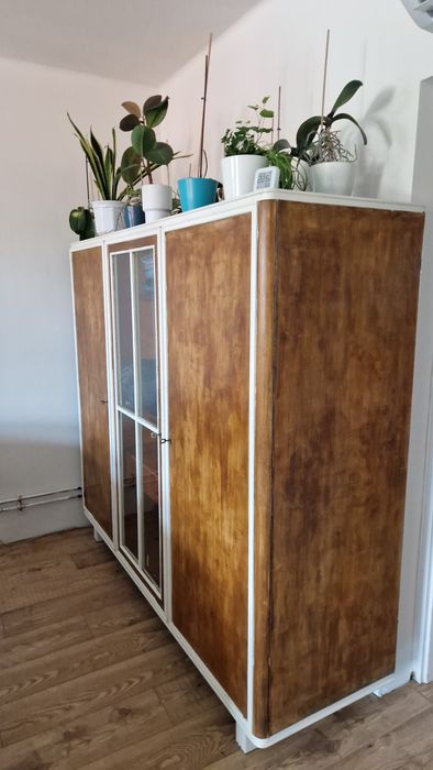 Szafa 100% drewniana. Drewno. Vintage. PRL.