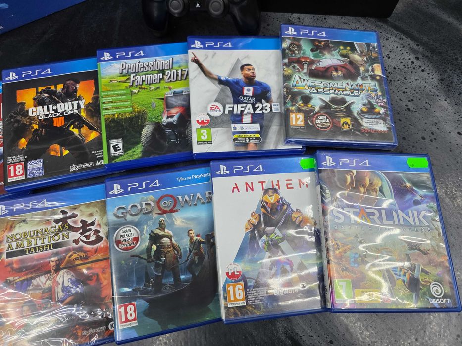 Konsola Playstation 4 PS4 PRO 1TB + 10 gier Gwar 6 mies SKLEP ZAMIANA