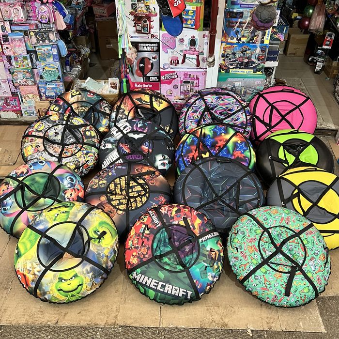 Тюбінг 100см 120см Надувні санки ватрушка таблетка шайба для катання