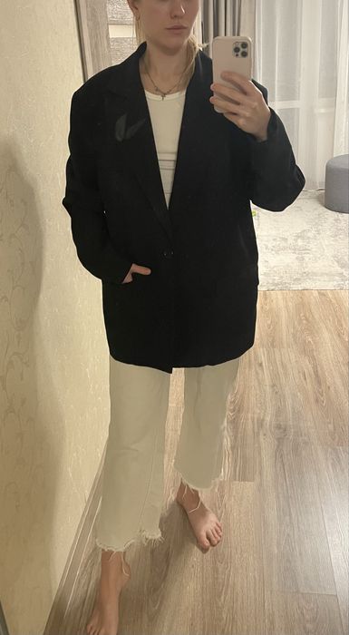 Піджак чорний оверсайз
