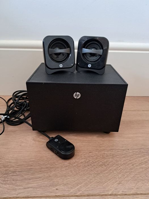 Colunas e subwoofer hp em bom estado