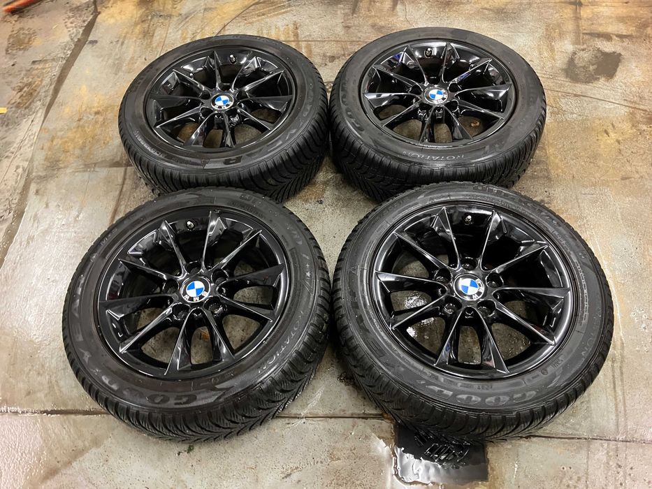 Felgi Alu 16 Oryginał BMW F20 F21 F22 F23 Czarne 5x120 Opony zimowe