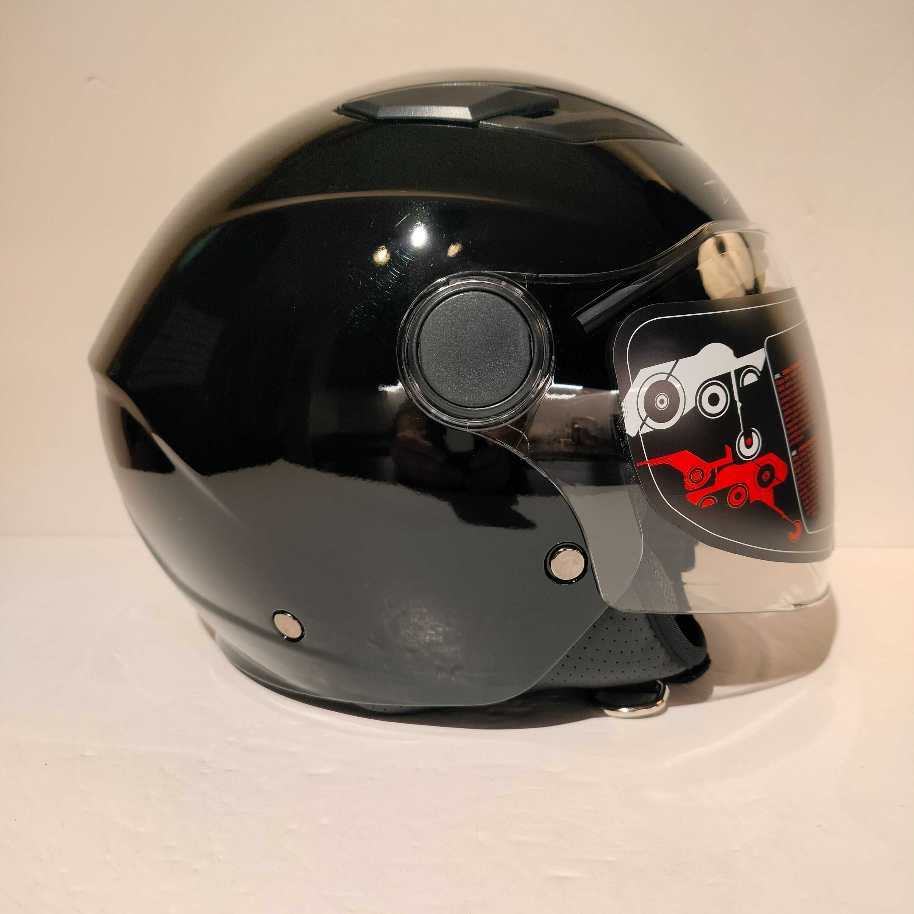 Capacete criança mota scooter novo tamanhos junior