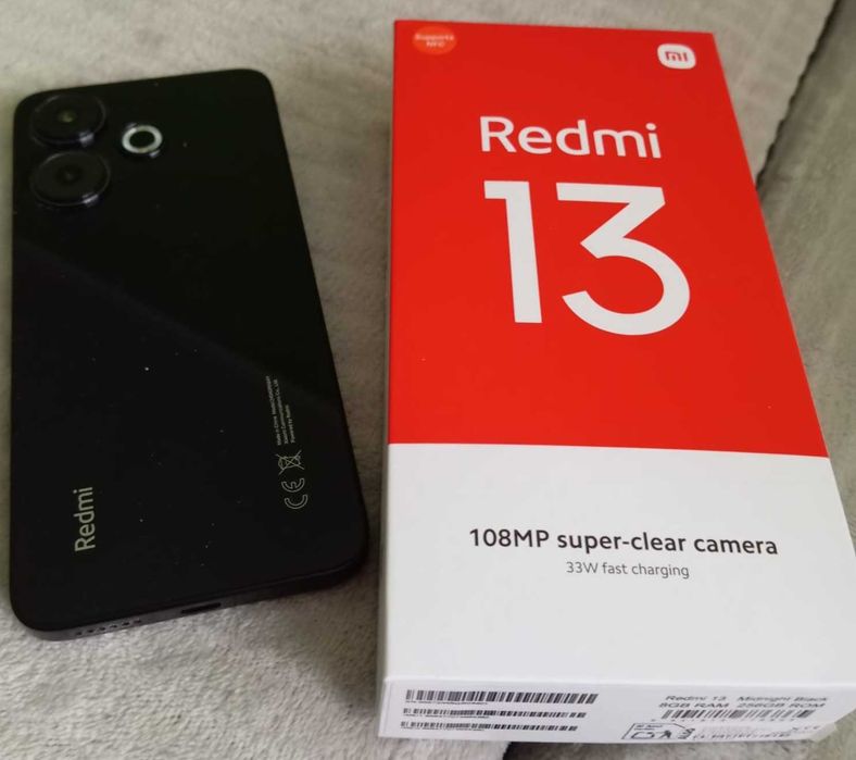 Xiaomi Redmi 13 8/256GB 6,79" 90Hz 108Mpix Czarny. Gwarancja.