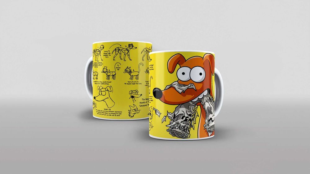 Caneca Personalizada "Ajudante de Papai Noel" Tema Os Simpsons #5007