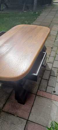 stół z litego drewna dębowego