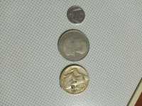 Monety z papieżem piątka z rybakiem i dwa złote