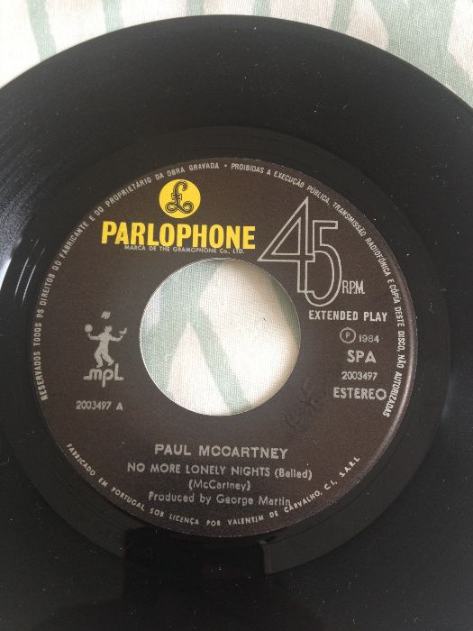 Disco Vinil Paul McCartney "No More Lonely Nights"