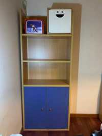 Armário estante em madeira para quarto ou escritório