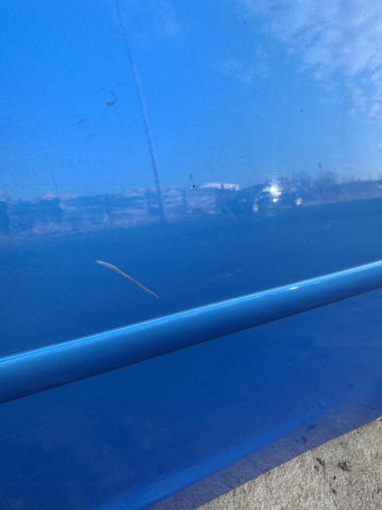 Ford Focus MK2 drzwi lewe tylne lewy tyl niebieskie