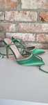 Buty na obcasie zielone