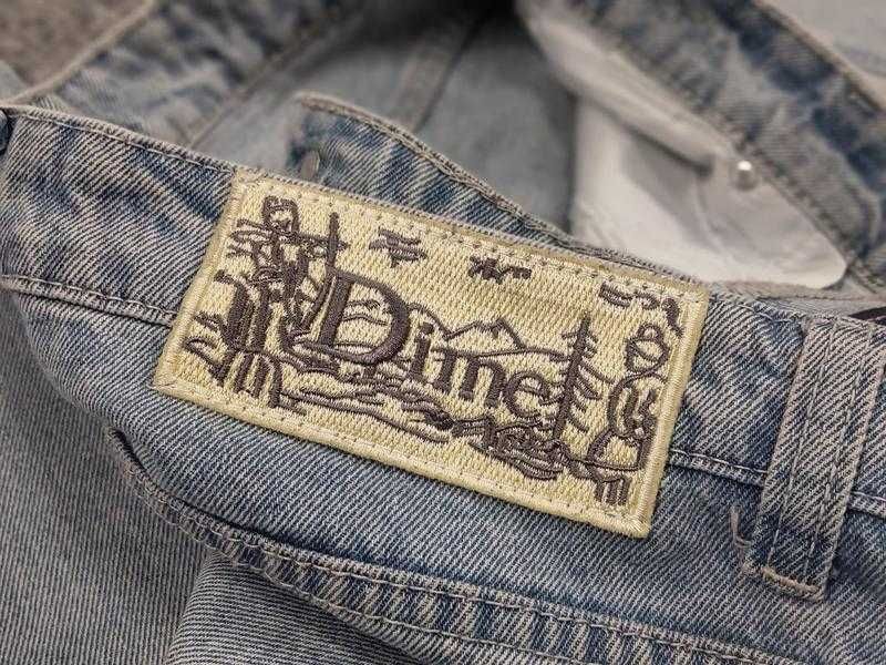 Широкі чоловічі блакитні джинси Dime logo baggy трендові штани sk8