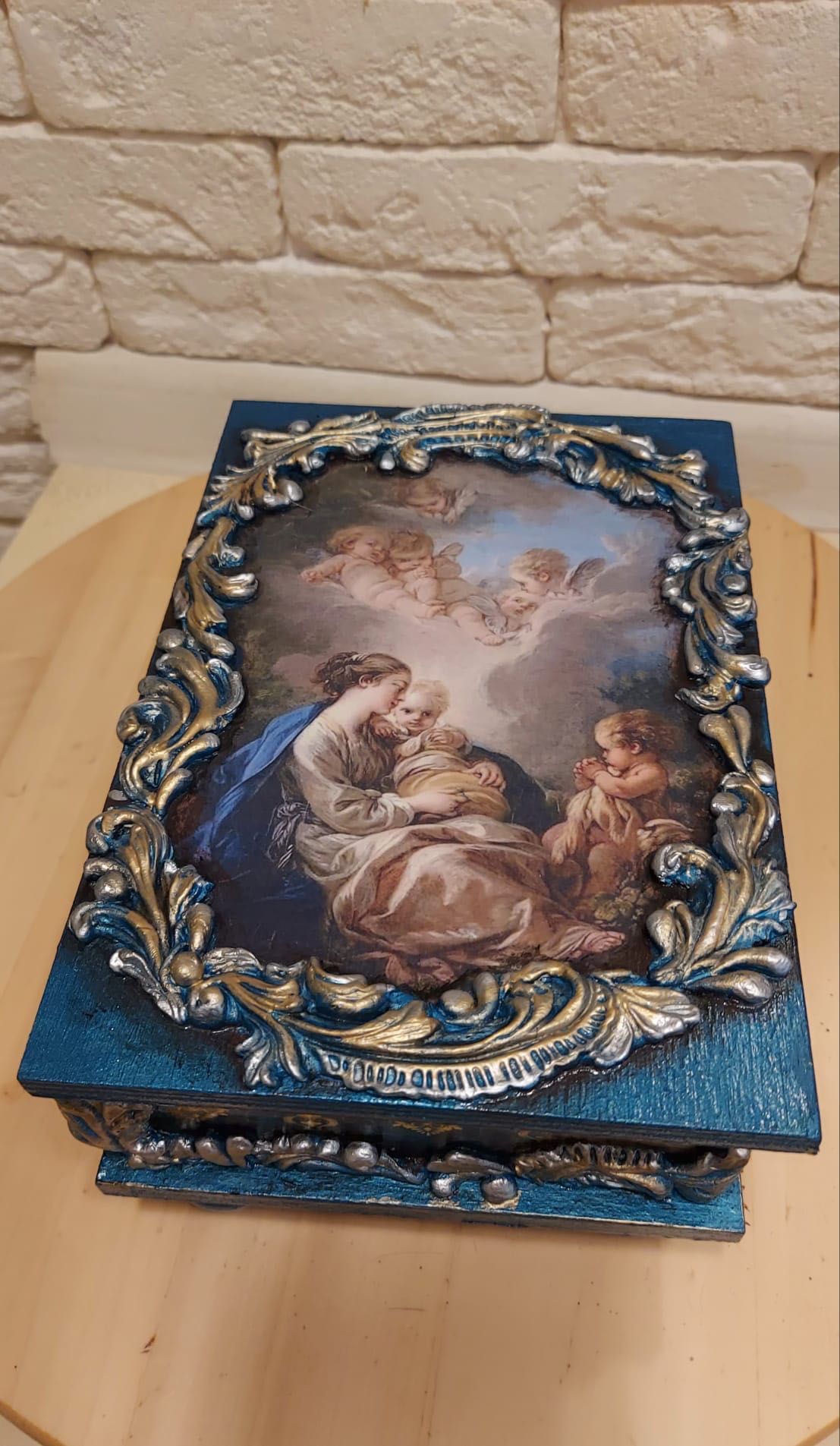 Pudełko ręcznie robione „Święta inspiracja”