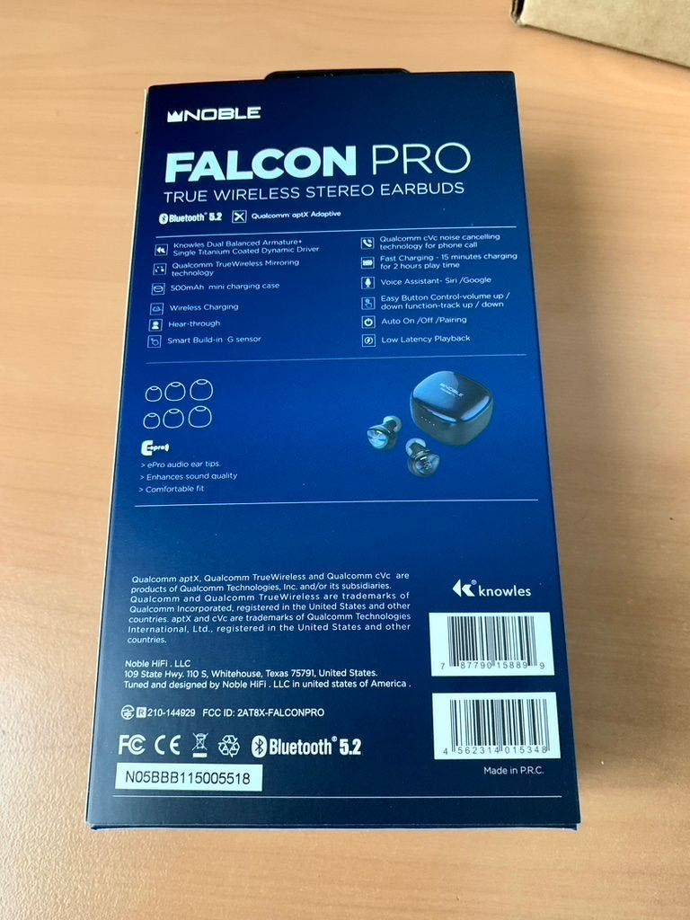 Беспроводные наушники TWS Noble Audio Falcon Pro