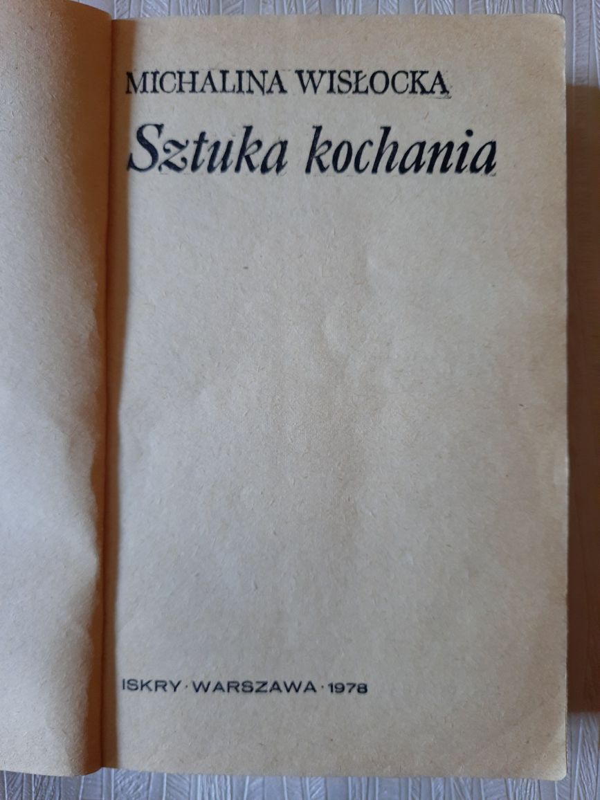 Książka "Sztuka kochania" Wisłockiej