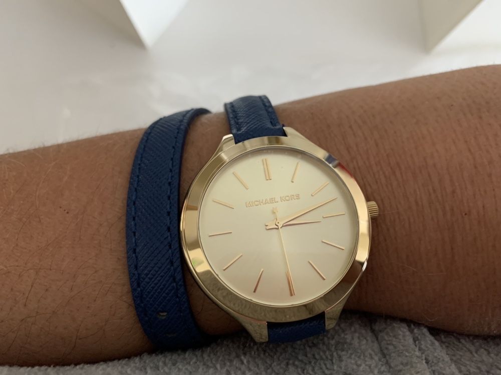 Relógio MK Michael Kors azul NOVO