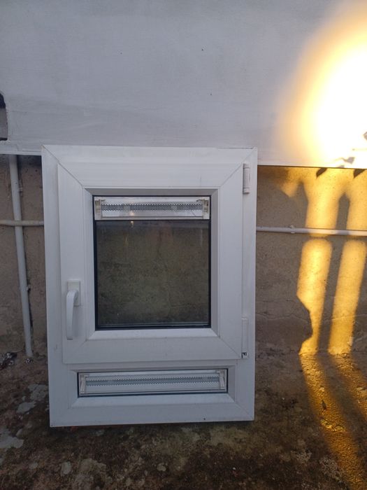 Komplet okien ze szprosami kolor machoń