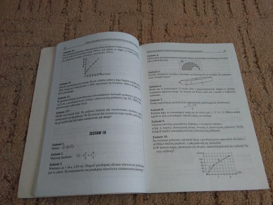 Przed egzaminem wstępnym z matematyki (zestawy zadań