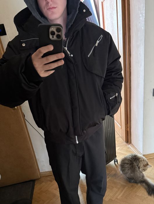 Thom krom oversized bomber jacket