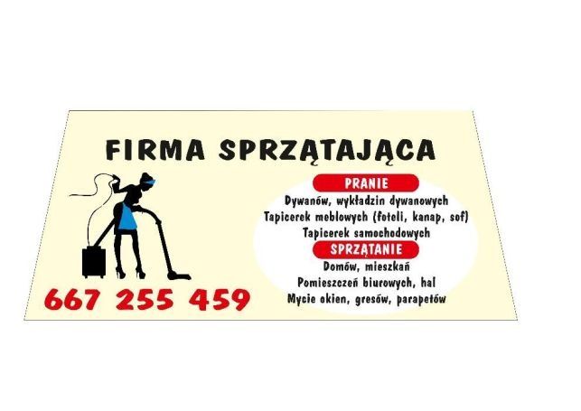 Pranie dywanów,tapicerek meblowych, samochodowych, serwis sprzątający