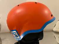 KASK NARCIARSKI SALOMON rozm. S 49-53 CM GROM Fluo Orange/blue