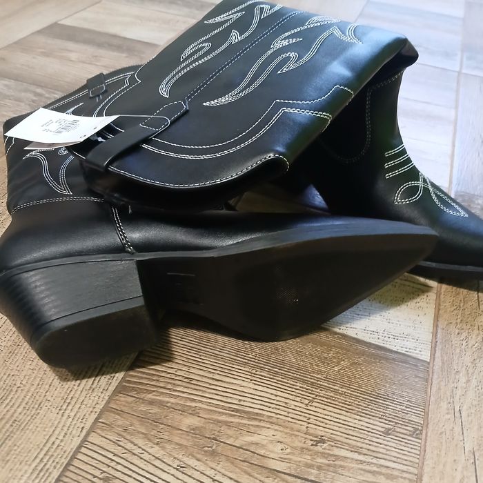 Сапоги козаки чорні