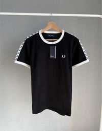 Футболка Fred Perry з лампасами/ футболка фред пери