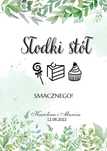 Słodki stół Wiejski stół do druku plakat na wesele ślub