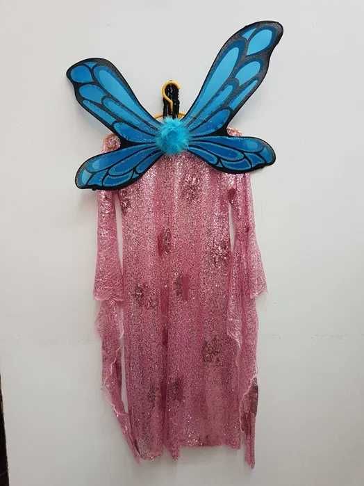 Sukienka przebranie Elf Wróżka motyl czarodziejka XS AF060