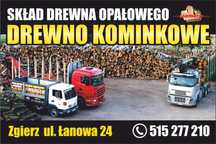 Drewno kominkowe i opałowe, również SEZONOWANE, SUCHE-GROTNIKI
