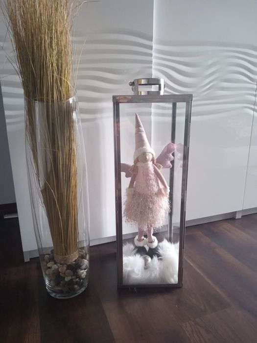 Srebrna latarnia duża 72cm