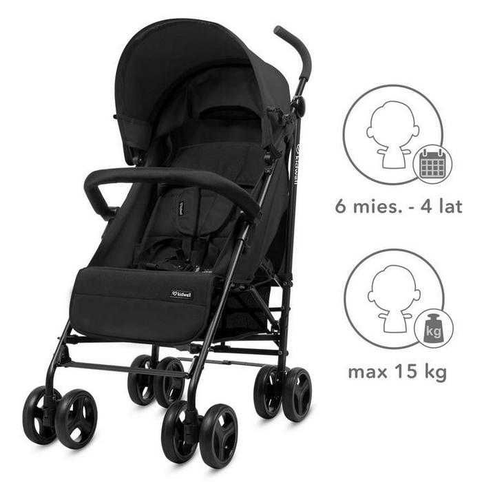 Wózek Spacerowy Parasolka Kidwell Qugar Black